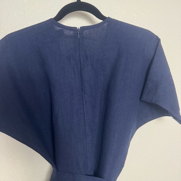 Love‎ and Confuse Aurora Linen Jumpsuit Navy - Picture 5 of 10